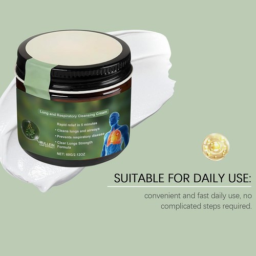 Mullein Lung Cleansing and Repairing Cream 60g - Clear Lungs Extra Strength ✨p - Picture 9 of 14