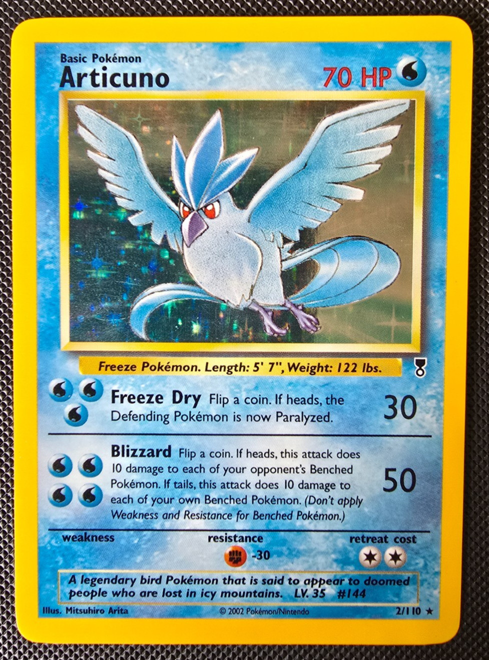 Pokemon WOTC Card - Articuno - Legendary Collection - Holo Rare - 2/110 - NM