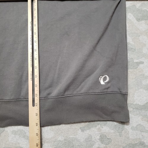 Pearl Izumi Sweatshirt Mens Large Gray Full Zip Hooded Pockets - Picture 12 of 13