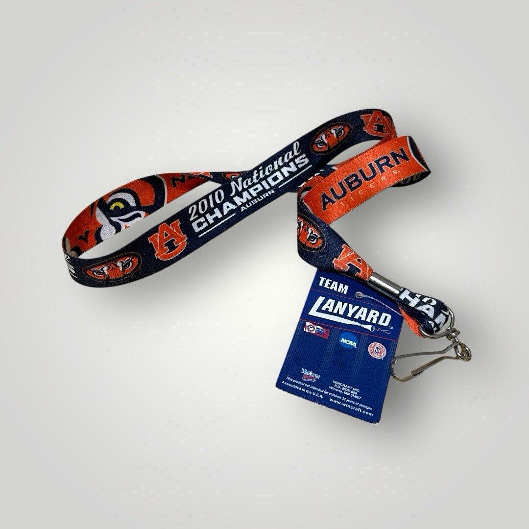 Auburn Tigers Lanyard 2010 National Champions NCAA Licensed Team Memorabilia
