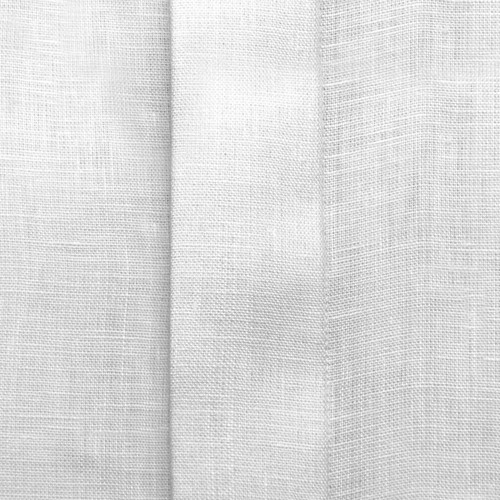 White Linen Button Down Polo Kent Collar Hidden Placket Men's Dress Formal Shirt - Picture 5 of 8