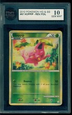 2010 Pokemon  Heartgold & Soulsilver #67 Hoppip Reverse Holo KSA 10 Gem Mint on eBay