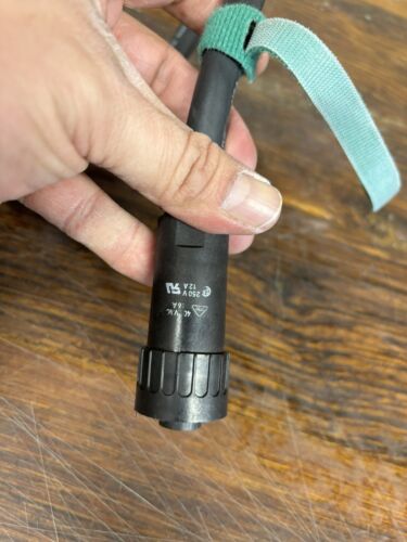 Power cord with Amphenol C16-1 Circular Connector 4-Pin Female to L5-20P male 7' - Picture 6 of 10
