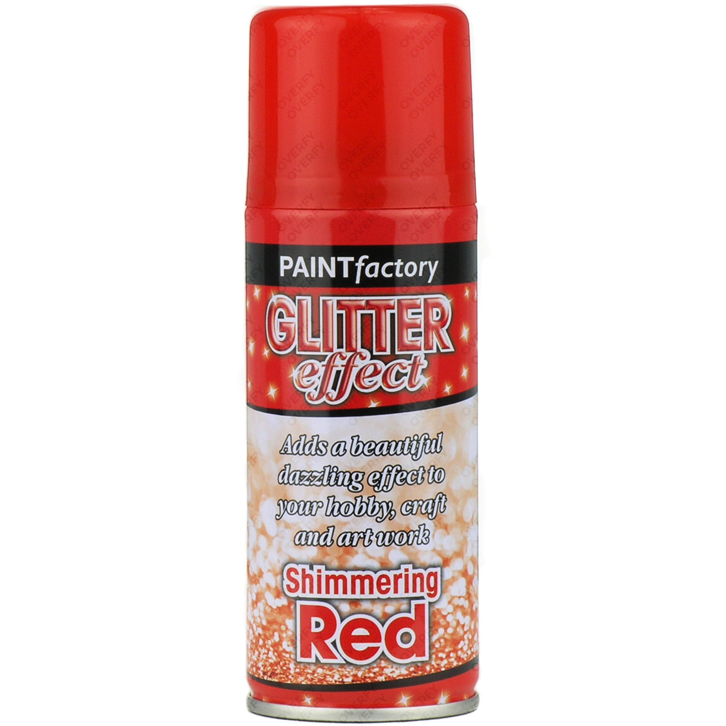 1 x Red Glitter Effect Colour Spray Can Paint Decorative Creative Crafts 200ml