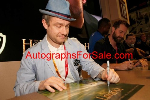 Richard Armitage Martin Freeman Andy Serkis signed Hobbit SDCC movie poster JSA - Picture 2 of 2