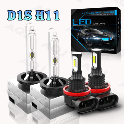 HID Headlight Bulbs for Mitsubishi Eclipse 2009-2012 High Low Beam LED Fog Light