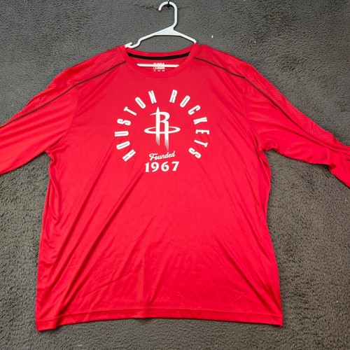 Houston Rockets NBA Long Sleeve T-Shirt Founded 1967 Graphic Tee 2XL