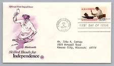 1977 FDC The Blacksmith Skilled Hands for Independence #1718 First Day Cover