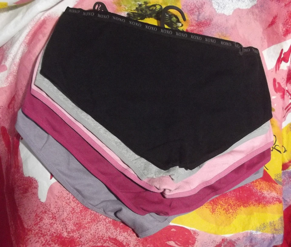 5 XOXO INTIMATES XO4646 5PKC 签名腰部罗纹棉男裤内裤 S — 第 2/2 张图片