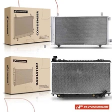 A-Premium Radiator & AC Condenser Cooling Kit for Chevrolet Caprice Pontiac G8