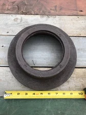 Lot Of One Cast Iron Salvage 10” Diameter X 2-3/4” Rust Water valve box riser
