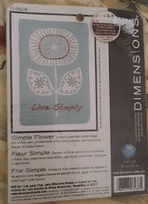 Dimensions Live Simply Crewel Embroidery Mini Kit Simple Flower 71-06238