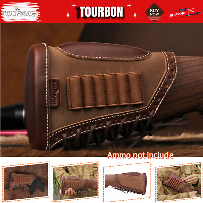 Shooting Recoil Pad Rifle Cheek Rest Raiser Gun 45-70 Ammo Hold Buttstock Cover