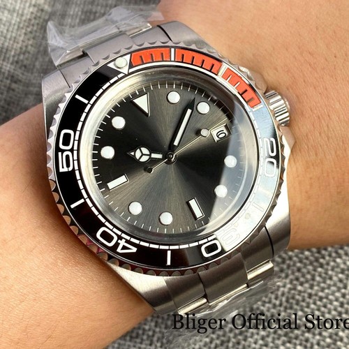 BLIGER Sunburst Grey NH35A MIYOTA PT5000 Men Watch Automatic Movement SEA - Picture 49 of 68