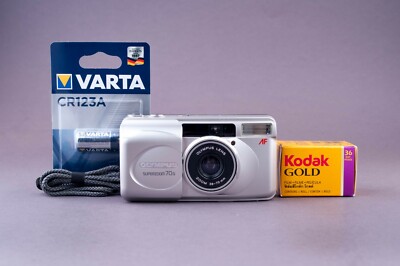 Olympus Superzoom 70G 35mm Point & Shoot Film Camera