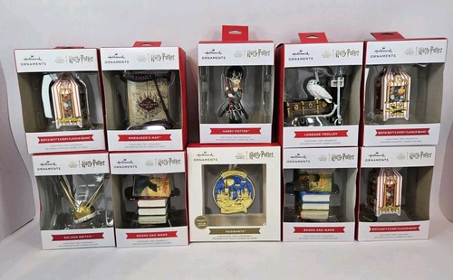 Hallmark Harry Potter Lot of 10 Christmas Ornament New Collectible & Decoration