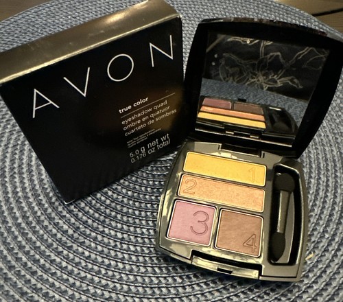 Avon True Color Eyeshadow Quad Vibrant Spice NEW retired - Picture 3 of 7