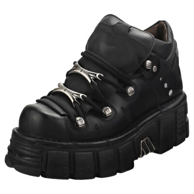 New Rock M106n-s6 Unisex Black Schuhe Plattform