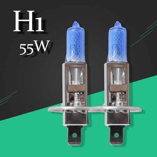 2Pc 6000k White Xenon Gas H1 Led Halogen Headlight Hid Fog Lamp Auto