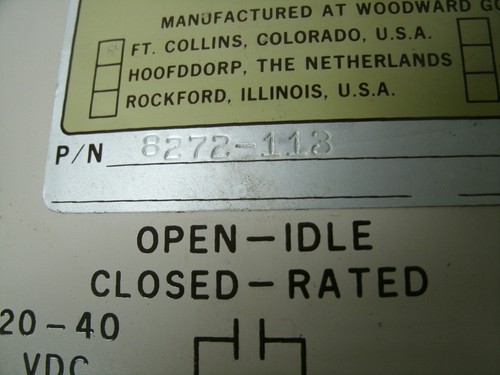 WOODWARD LOAD SHARING SPEED CONTROL 2301 P/N 8272-113 USED - Picture 3 of 5