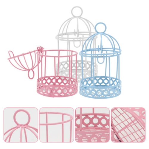 3 PEZZI Scaffale Decorazione Gabbia Uccellini Accessori Camera da Letto Bancone Cucina - Foto 9 di 12