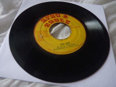 Slaughter & Tippa Lee Jamaica press reggae 7'' Oh Yes plays GOOD Afro Eagle rare