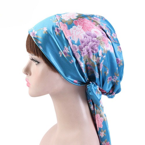 Hat Cap Satin Chemo Turban Bonnet Hair Care Night Sleep Head Scarf W Head Wrap - Picture 25 of 28