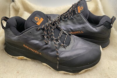 Merrell Mens Moab Speed Authentic Shoes J135399 Black Orange  display picture 1
