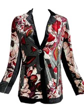 Franco Ferrari Women Tulips Jacket In Charcoal