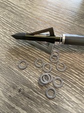 STEEL POINT WASHERS BROADHEAD PROTECT INSERT FROM BLADES Archery ARROW BOLTS USA