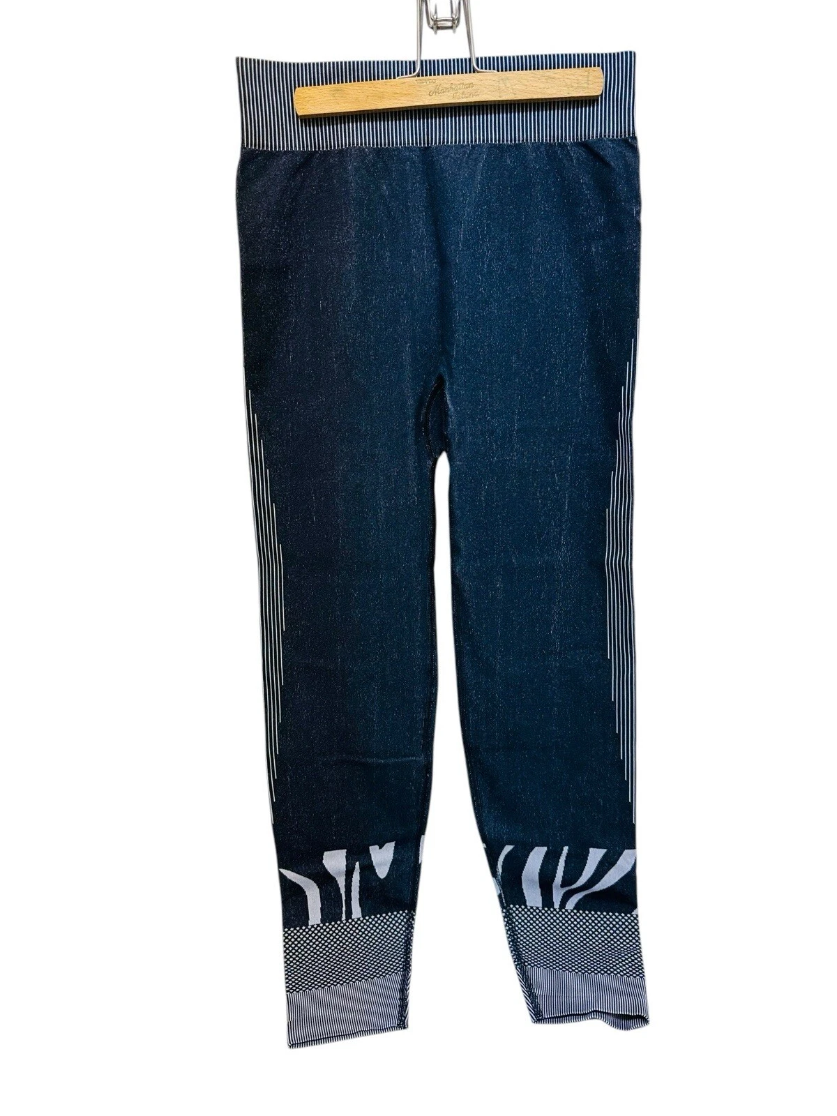 NWT Tech Abstract Base Layer Leggings Sweaty Betty Woman’s Size Large Blk Gray