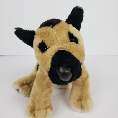 Ganz Webkinz German Shepherd Dog Plush Black Brown HM146 No Code 661371030623 | eBay