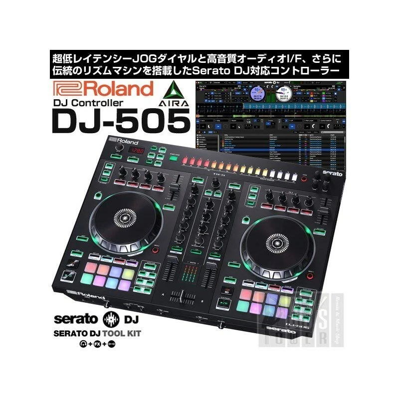 Roland DJ-505 2-Channel DJ Controller Serato DJ TOOL KIT license included JAPAN
