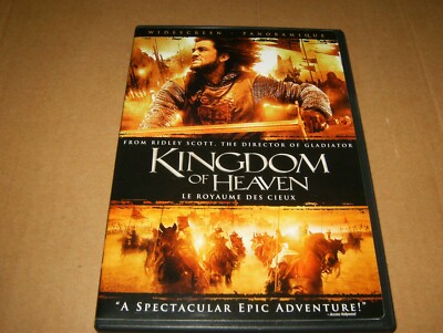 Kingdom Of Heaven Starring Orlando Bloom, Bilingual, 2-Disc DVD, 2005, Used.