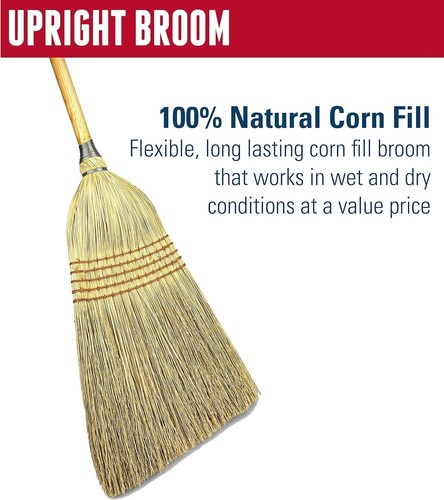 95033 Heavy-Duty Corn Broom - 5 Sew Design for Ultimate Durability and Strength - Picture 6 of 9