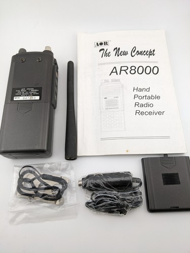 AOR AR800 Hand Held Portable Radio Receiver 1-1900MHz With Accessories