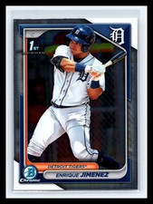 🔥 ENRIQUE JIMENEZ 2024 1ST BOWMAN CHROME PROSPECTS RC # 31