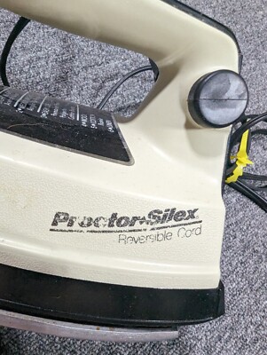 vintage proctor silex iron reversible cord works | eBay