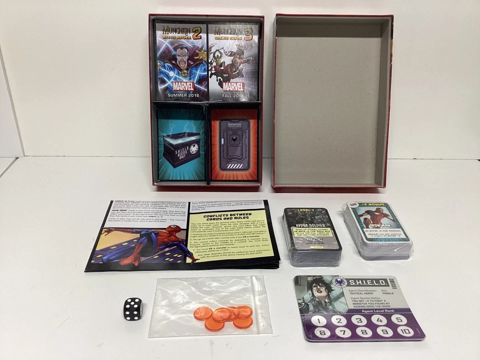 MUNCHKIN X-MEN Marvel Action Card Game Steve Games Night New Open Box - Image 4 of 4