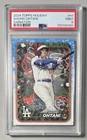 Shohei Ohtani 2024 Topps Holiday PSA 9 Santa Hat Variation #H1 SP Dodgers Mint