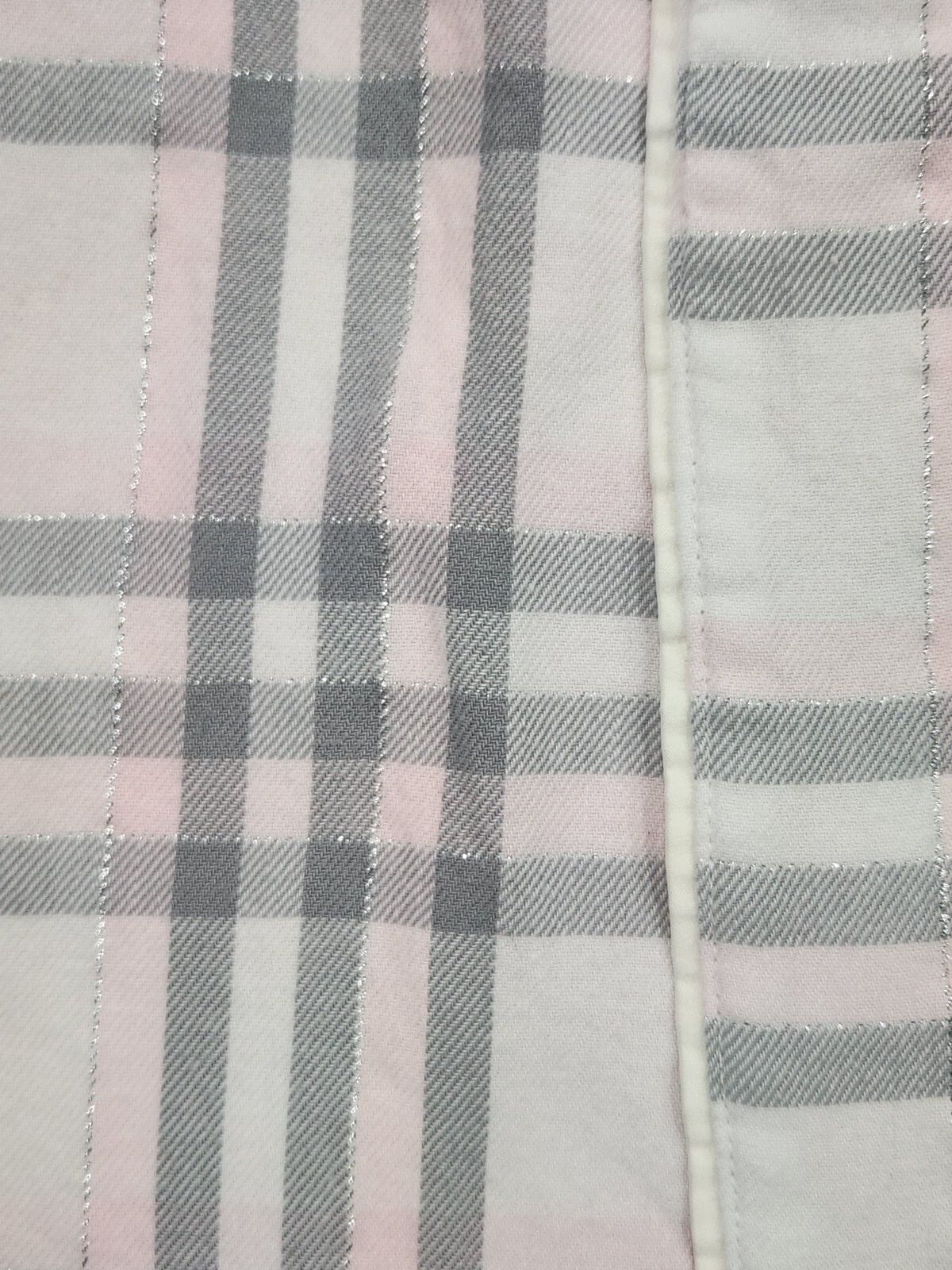 Talbots Robe Medium Two Layer Pink Gray Metallic … - image 7