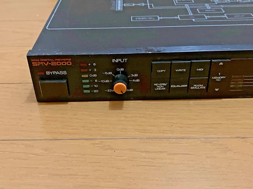 Roland SRV-2000 MIDI Digital Reverb Vintage Made in Japan Rack Effects Used - Image 4 of 4