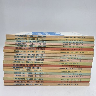 Building Construction Books Lot Of 19 Commercial Trades Institute 1969-1973