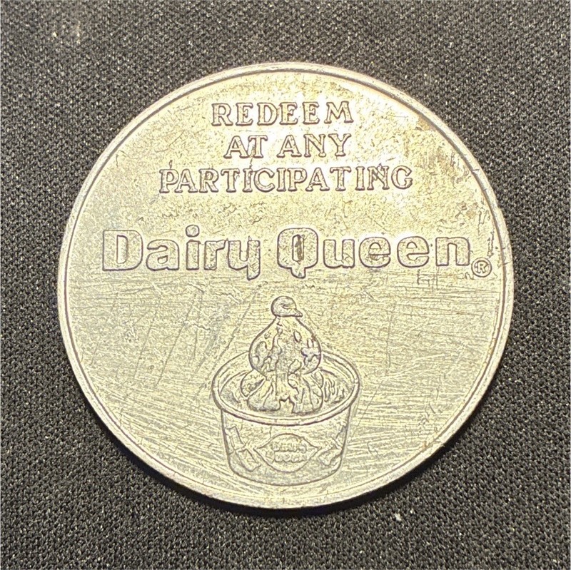 Dairy Queen Silver Redeemable Token - Free Sundae or 40¢ Toward Any Royal Treat