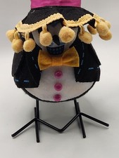 Felt Folk Art Bird Figurine Day of the Dead S...