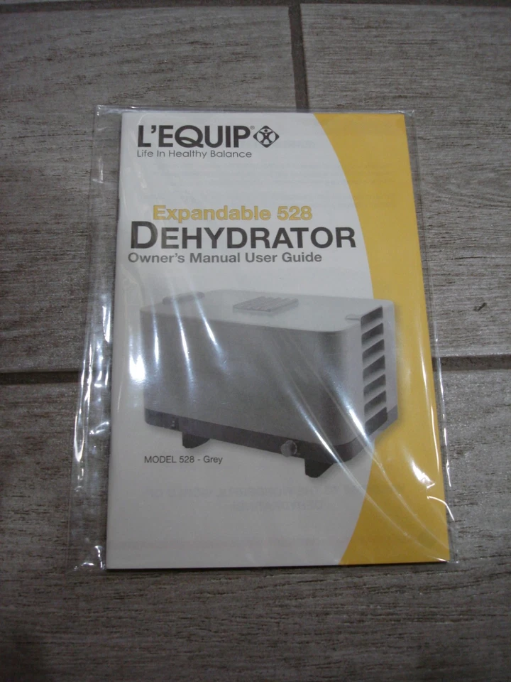 NOVO - L'Equip #528 desidratador 6 bandejas comida seca lanche frutas espasmódica cinza 550W - Imagem 3 de 4