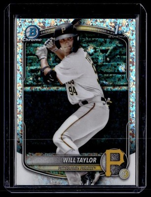 2025 Bowman Chrome #BCP-179 Will Taylor 1st Bowman Mini-Diamond