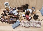 Vintage Miniatures Dollhouse Furniture & Accessories Huge Lot Needs Repairs Read