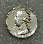 🟅 1961 BU PROOF 90% Silver Wash. Quarter 25¢ 65-Year-Old Coin