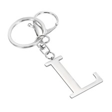 Initial Letter Keychain - Women Girls Gift Alphabet Key Chain Charm Letter L